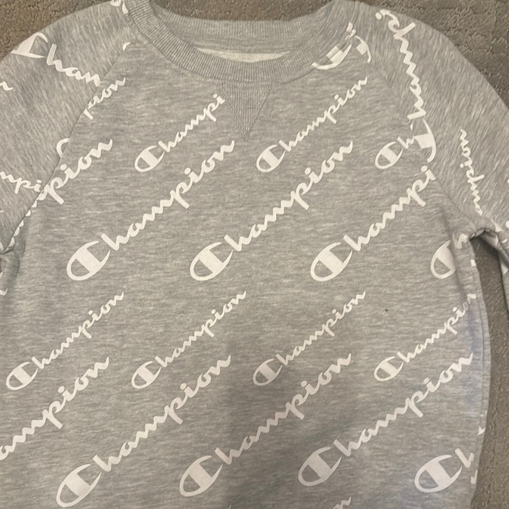 Champion Gray Logo Sweatshirt